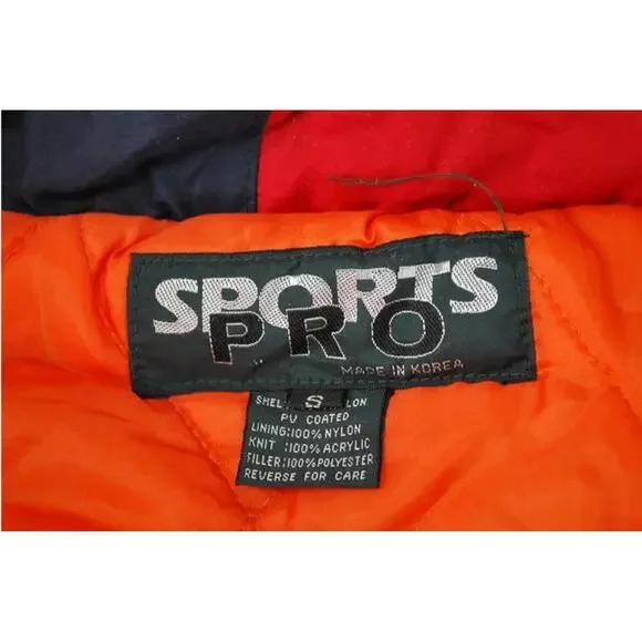 Sports Pro Chicago Bulls Men’s Small Colorblock Puffy Hooded Jacket NBA NWT Rare - Picture 9 of 15